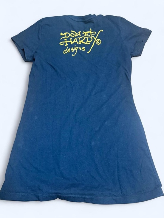 Ed Hardy Eternal Love Baby Tee S Y2K Graphic Christian Audigier Sample 2012 - Picture 2 of 5